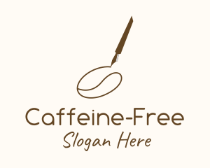 Coffee Bean Drawing logo design