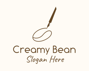 Coffee Bean Drawing logo design