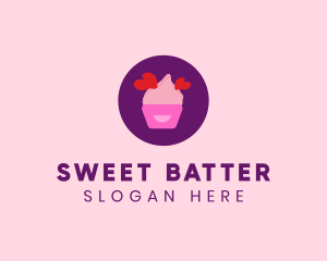 Sweet Lovely Cupcake logo design