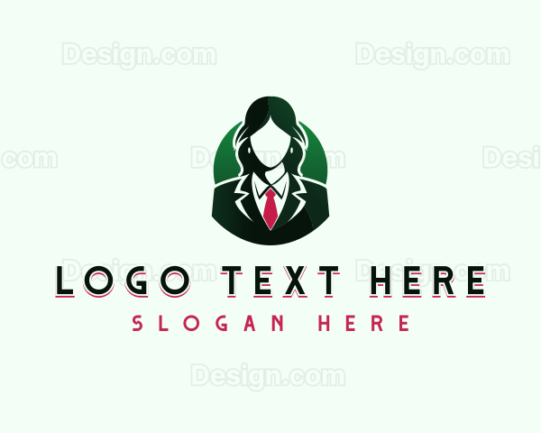 Professional Woman Person Logo