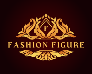 Fashion Floral Crest logo design