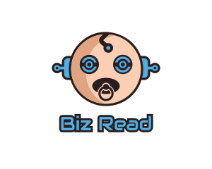 Robot Baby Manchild logo design