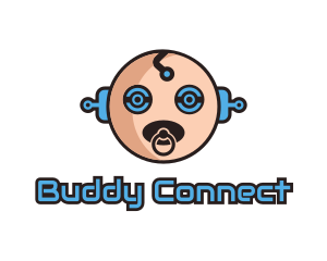 Robot Baby Manchild logo design