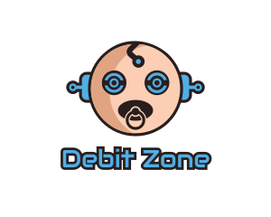 Robot Baby Manchild logo design