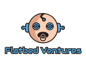 Robot Baby Manchild logo design