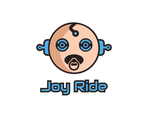 Robot Baby Manchild logo design