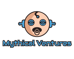 Robot Baby Manchild logo design