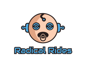 Robot Baby Manchild logo design