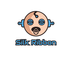 Robot Baby Manchild logo design