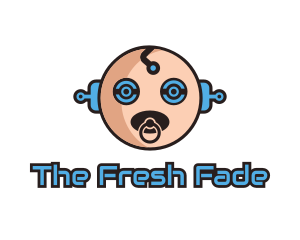 Robot Baby Manchild logo design