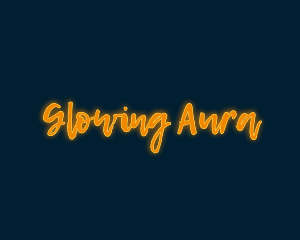 Brush Script Glow logo design