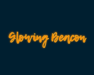 Brush Script Glow logo design