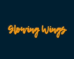 Brush Script Glow logo design