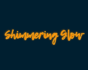 Brush Script Glow logo design