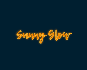 Brush Script Glow logo design