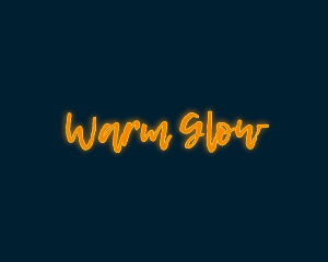 Brush Script Glow logo design