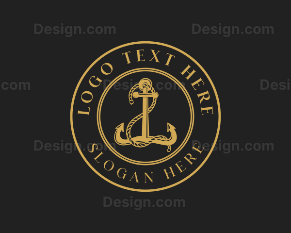 Sailor Ship Anchor Logo