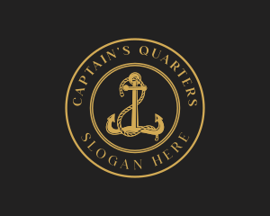 Sailor Ship Anchor logo design