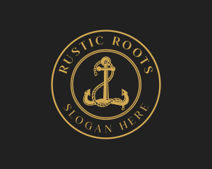 Sailor Ship Anchor logo design