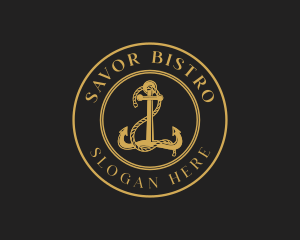Rustic Ship Anchor logo