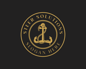 Rustic Ship Anchor logo