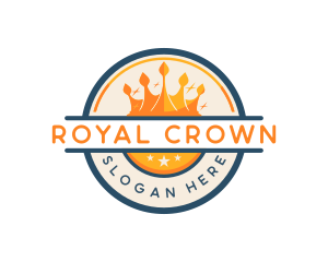 Modern Sparkling Crown  logo