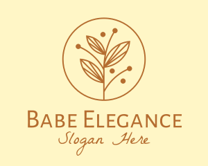 Elegant Ornamental Plant logo design