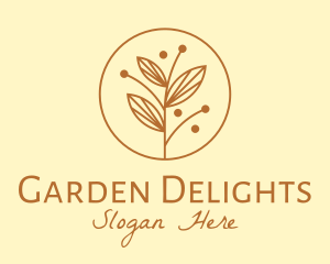 Elegant Ornamental Plant logo design