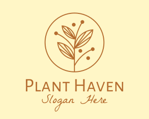 Elegant Ornamental Plant logo design