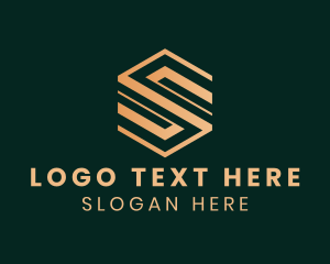 Geometric Agency Letter S logo design