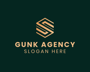 Geometric Agency Letter S logo design