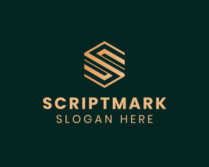 Geometric Agency Letter S logo design