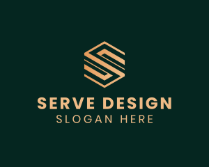 Geometric Agency Letter S logo design