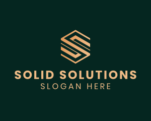 Geometric Agency Letter S logo design