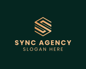 Geometric Agency Letter S logo design