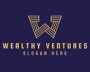 Venture Capital Letter W logo design