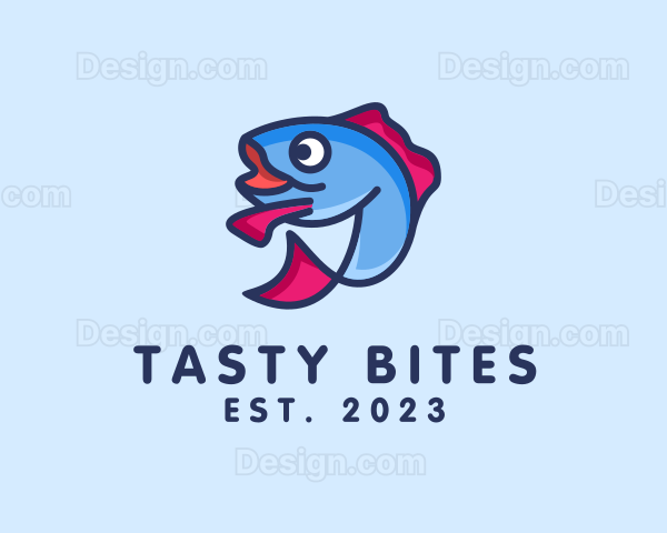 Ocean Sardine Fish Logo