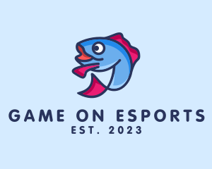 Ocean Sardine Fish logo
