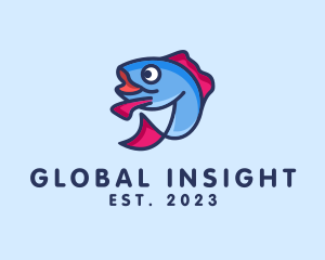 Ocean Sardine Fish logo