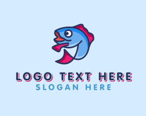 Ocean Sardine Fish logo