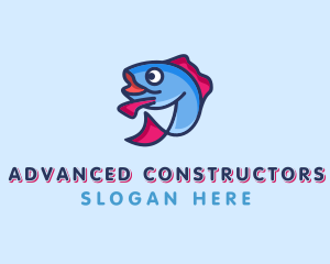 Ocean Sardine Fish logo design