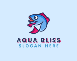 Ocean Sardine Fish logo design