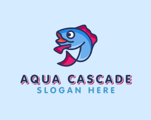 Ocean Sardine Fish logo design