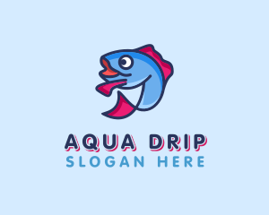 Ocean Sardine Fish logo design