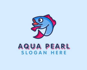 Ocean Sardine Fish logo design