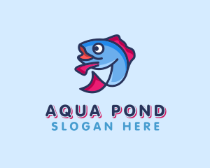 Ocean Sardine Fish logo design