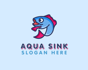 Ocean Sardine Fish logo design