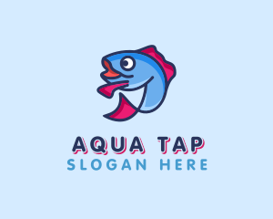 Ocean Sardine Fish logo design