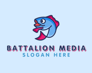 Ocean Sardine Fish logo design