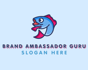 Ocean Sardine Fish logo design